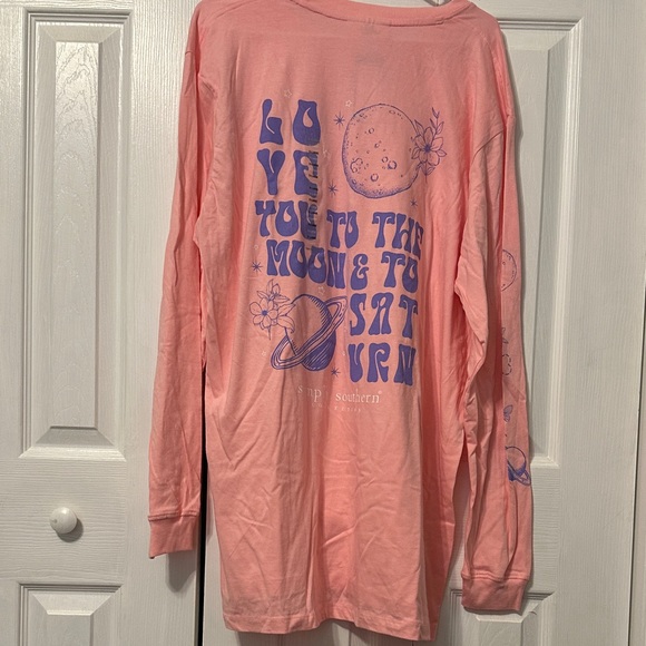Simply Southern Pink Long Sleeve Tee - Picture 1 of 3